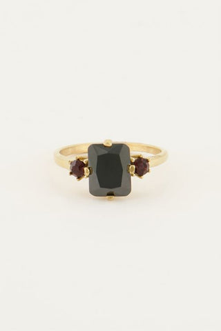 My Jewellery Ring black stone