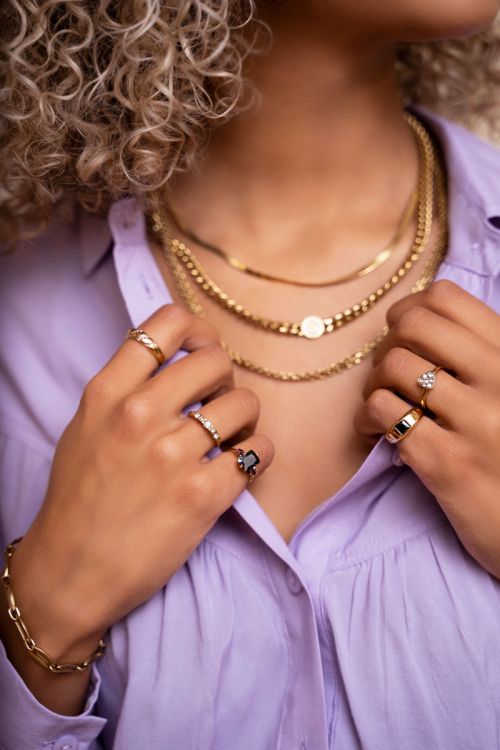 My Jewellery Ring black stone - Main Image
