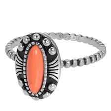 Koop coral iXXXi fill ring Indian Silver (2MM)