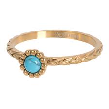Koop gold iXXXi infill ring Inspired Turquoise (2MM)