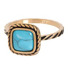 Koop gold iXXXi infill ring Summer Turquoise (2MM)